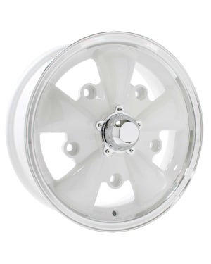 SSP GT 5 Spoke Alloy Wheel White 5.5x15'', 5x205 PCD, ET20