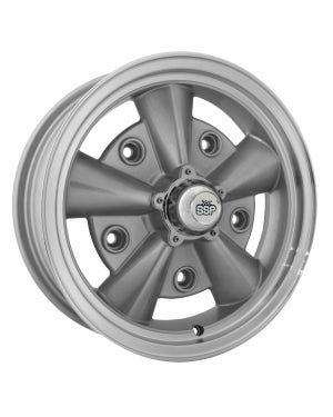 Crest Alloy Wheel Silver 5.5x15", 5/205 PCD, 3.72" BS
