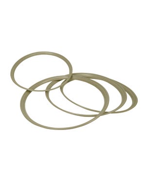 Hubcap Trim Ring Set finished in Beige fits Beetle,T2 Bus,Split Bus,Karmann Ghia,Beetle Cabrio,Type 3,Buggy/Baja