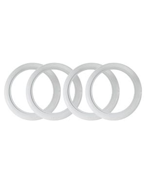 White Wall Tyre Trims 14'' Set of 4 fits T2 Bay,T25/T3,Splitscreen,Golf Mk1,Golf Mk2,Golf Mk1 Cabriolet,Caddy Mk1,Scirocco