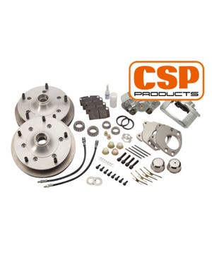 Kit de conversión de freno de disco delantero ventilado de CSP con patrón de pernos de 5x205 para rueda de 15''  fits T2,Split Bus