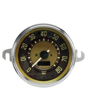 Smiths Digital Speedometer, 80 MPH, Brown Face fits T2 Split Bus