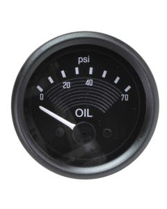 Indicador de presión de aceite original Smiths de 70PSI, de 52mm, de 12V, en negro