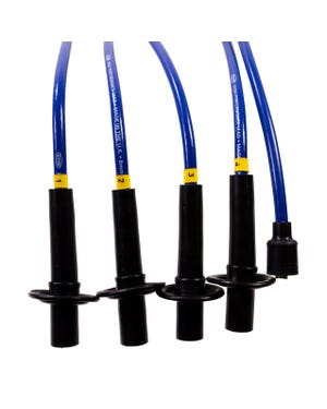 Cables de bujías 550mm. Azul  fits Escarabajo,T2,T1,Karmann Ghia,Escarabajo cabrio,Buggy/Baja