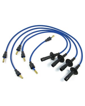 Zündkabelsatz, Pertronix Flamethrower, 1200-1600cc, 7mm, Blau fits Käfer,Bus T2,Bus T1,Karmann Ghia,Käfer Cabriolet