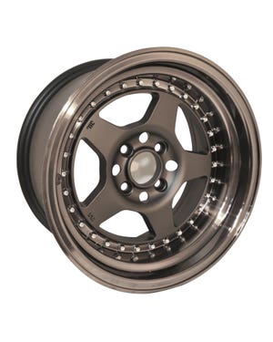 Rota Kyusha Alloy Wheel In Black 8x15", 4/100 PCD, 4.5" BS fits Golf Mk1,Golf Mk2,Golf Mk1 Cabriolet,Golf Mk3,Golf Mk3 Cabrio,Caddy Mk1,Scirocco,Jetta,Corrado,Polo Mk3 6N,Jetta