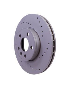 Sport Cross-Drilled vented Front Brake Discs 300x26mm PR-1LB fits T4