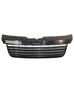 Frontgrill, ohne Emblem, schwarz  fits Bus T5