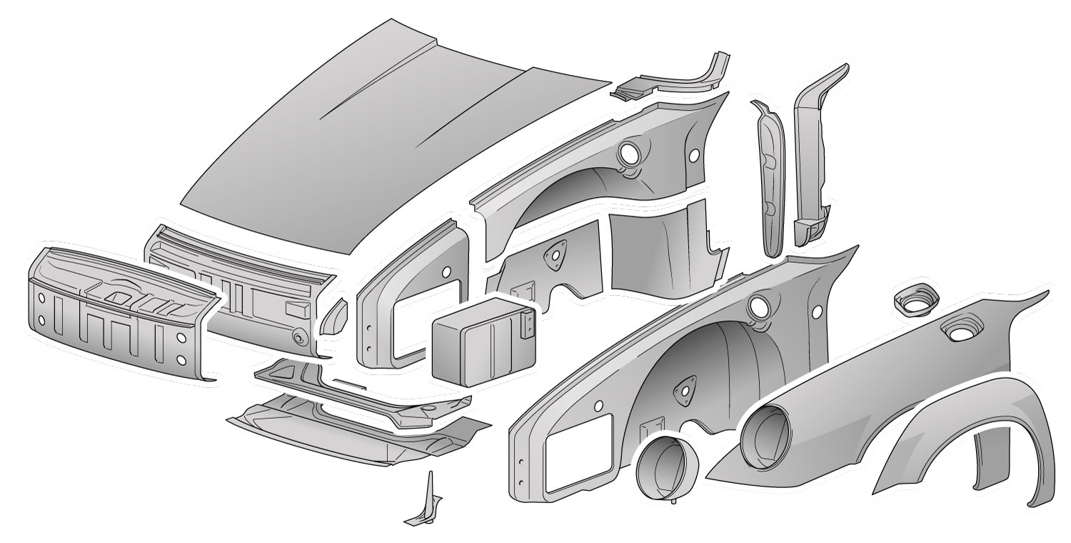 Beetle, Panels, Front Body