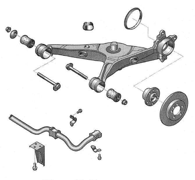 VW Transporter T5 Rear Axle