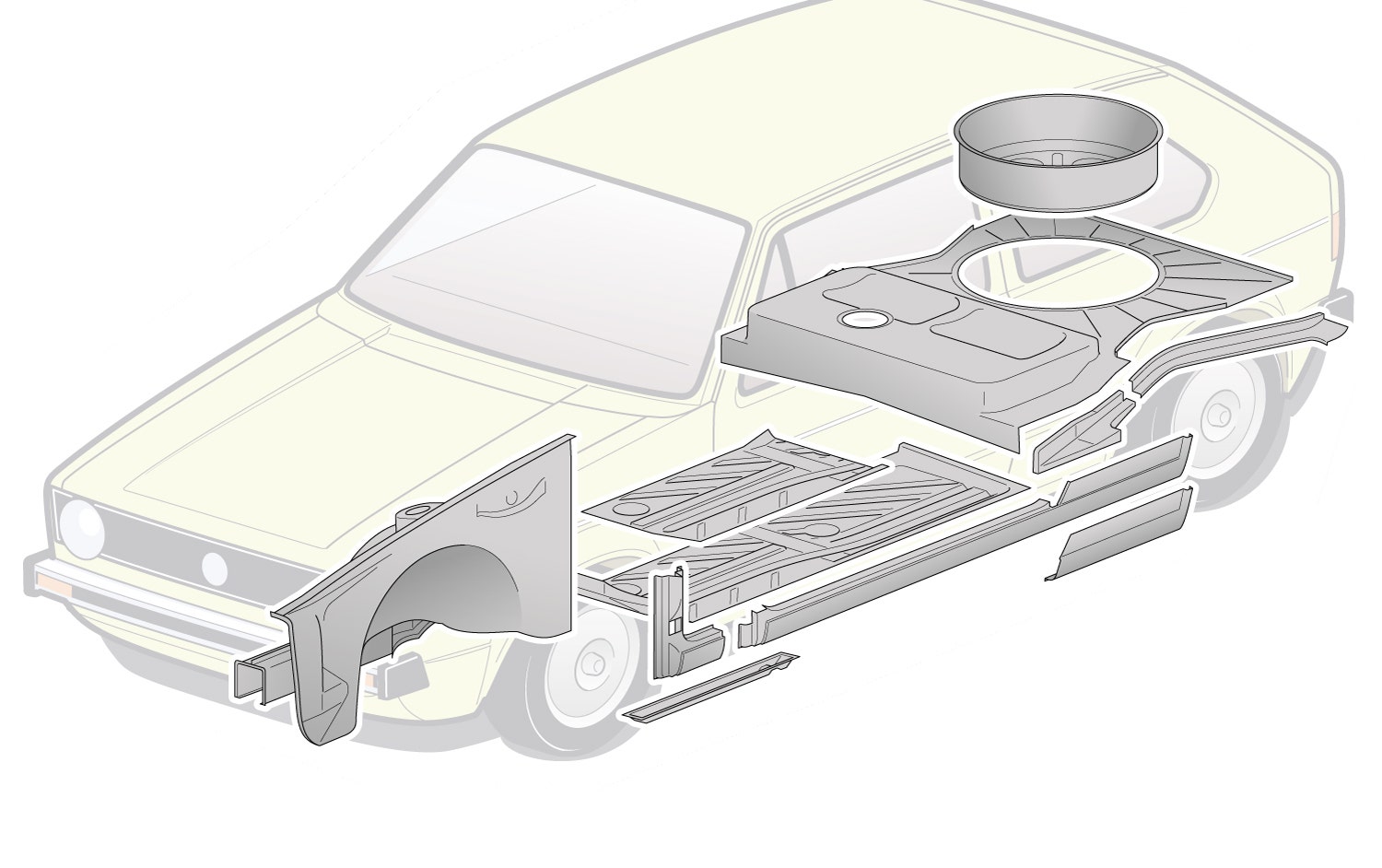 Beetle, Panels, Front Body