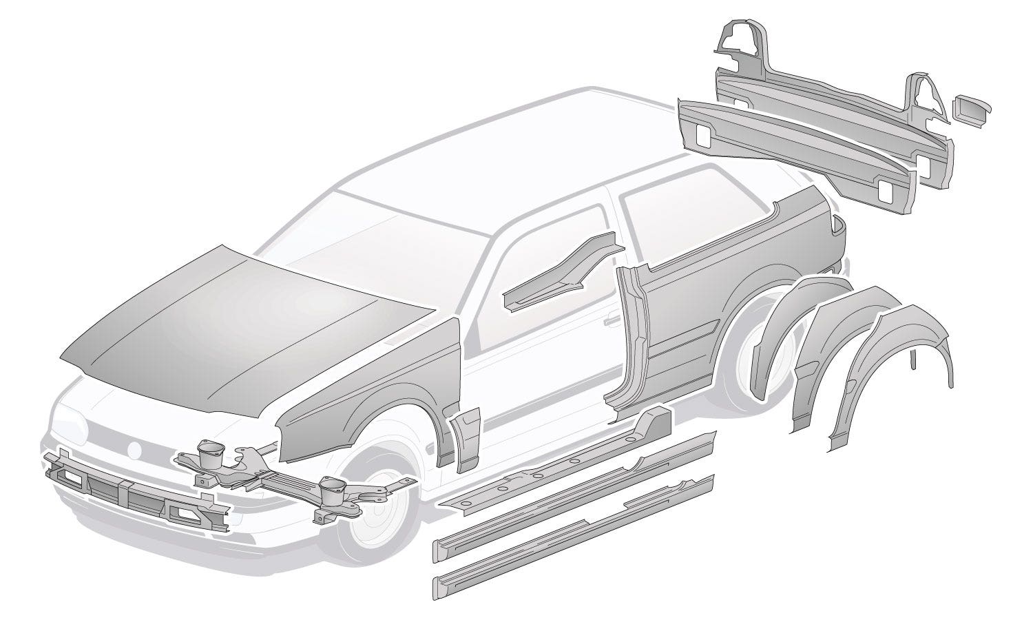 Beetle, Panels, Front Body