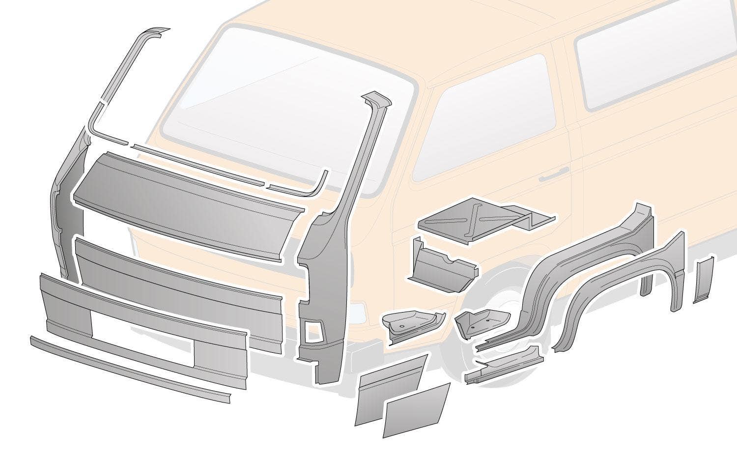 Beetle, Panels, Front Body