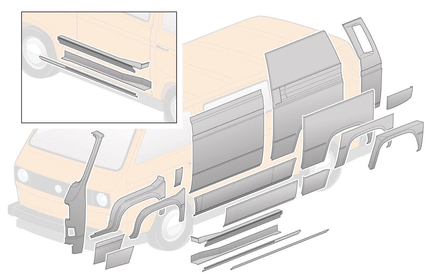 Beetle, Panels, Front Body