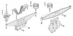 993 Bloque motor y soportes