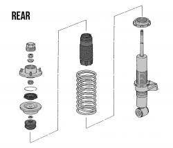 993 Suspension Struts