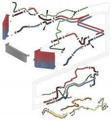 996 Coolant Hoses & Pipes