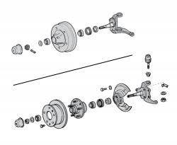 Type 2 Bay Stub Axles