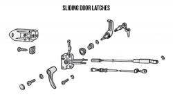 Type 2 Bay Door Parts, Locks & Latches