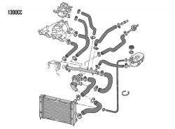 Golf Mk2 Coolant Hoses & Pipes