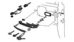 Golf Mk2 Door Parts, Locks & Latches