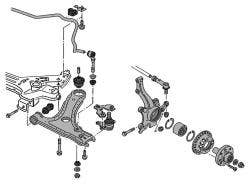 Golf Mk2 Eje delantero