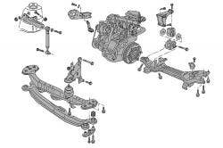  Bloque motor y soportes