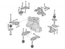 Polo Mk1/Mk2 Motorblock & Halterungen