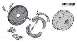 Split Bus Front Drum Brakes