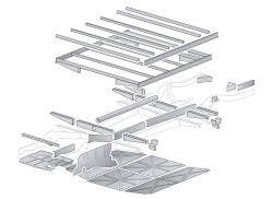 T2 Split Chassis- Outriggers, Crossmembers & Jacking Points