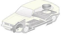 Golf Mk1 Chassis- Outriggers, Crossmembers & Jacking Points