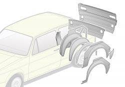 Golf Mk1 Inner Wheel Housings